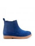 Children's ankle boot in mixed materials