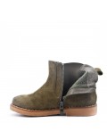 Children's ankle boot in mixed materials