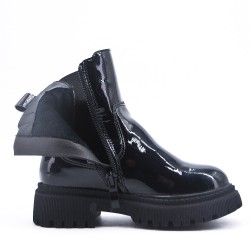 Faux leather children's boot