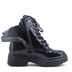 Faux leather children's boot
