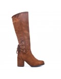 Faux suede boot