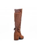 Faux suede boot