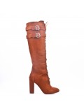 Faux suede boot