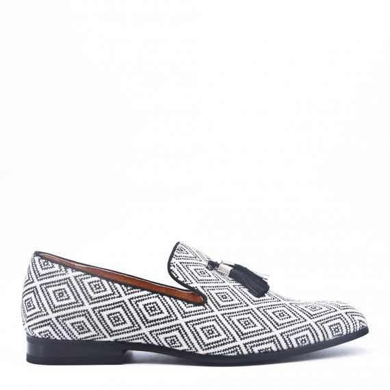 Mocasín textil para hombre