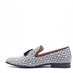 Men's textile moccasin