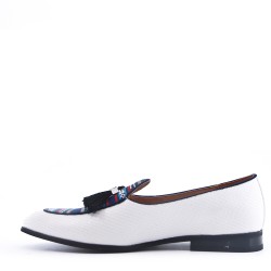 Men's textile moccasin