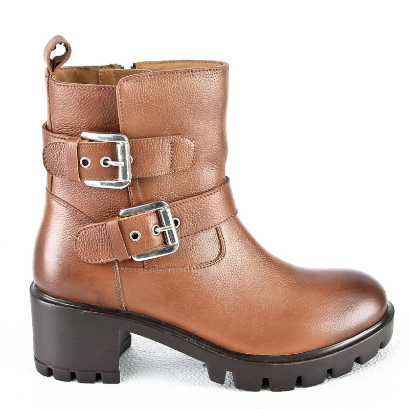 ZAPATOS AL POR MAYOR-Botines de piel para mujer