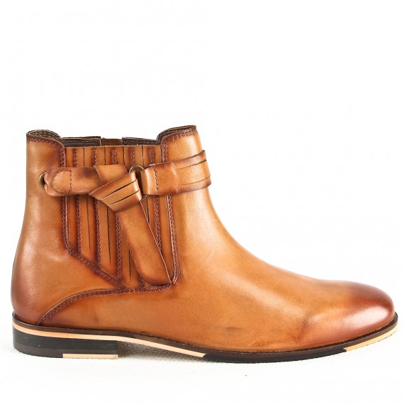 ZAPATOS AL POR MAYOR-Botines de piel para mujer