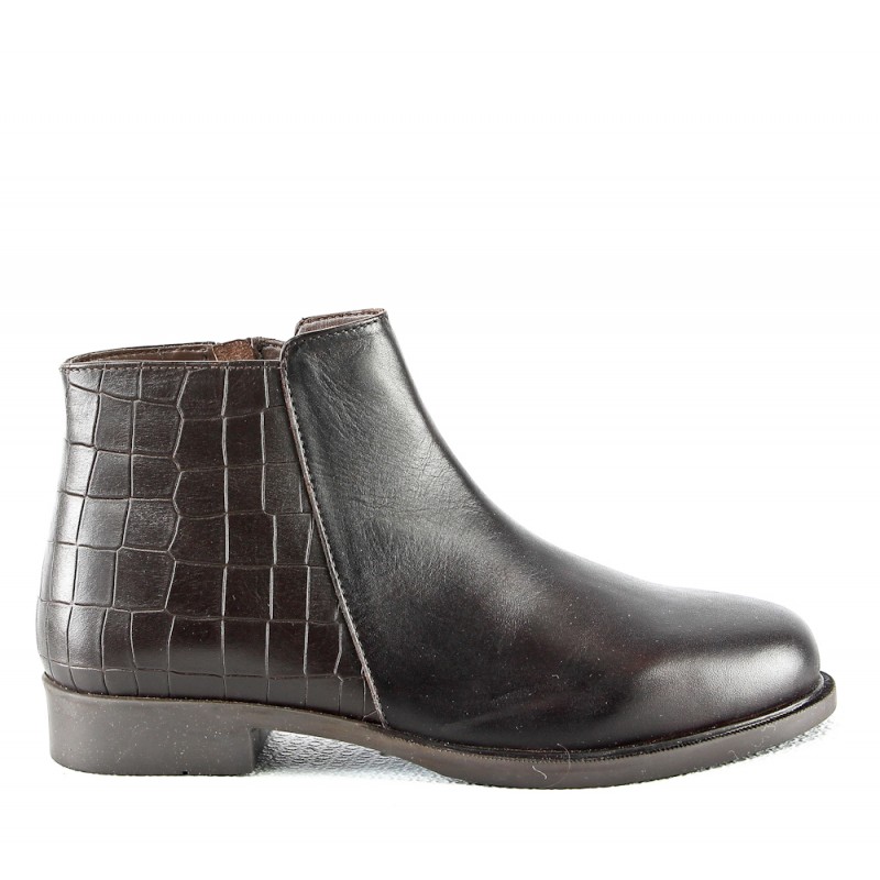 ZAPATOS AL POR MAYOR-Botines de piel para mujer