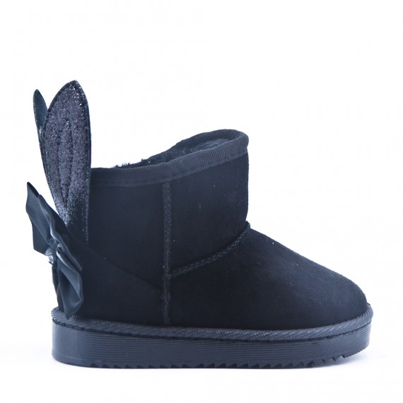 Children's ankle boot in mixed materials