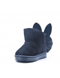 Children's ankle boot in mixed materials