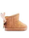 Children's ankle boot in mixed materials