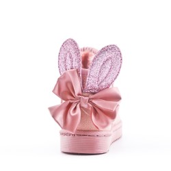 Children's ankle boot in mixed materials