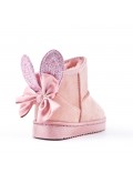 Children's ankle boot in mixed materials