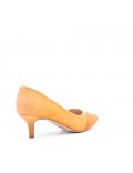 Faux suede women's heeled pumps