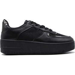 Women's faux leather sneaker