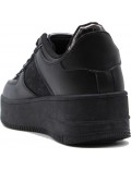 Women's faux leather sneaker