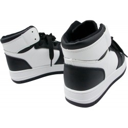 Women's faux leather sneaker