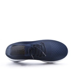 Men's textile lace-up basket