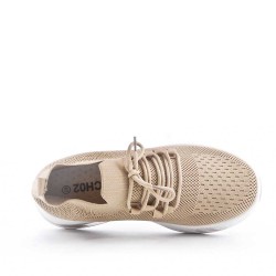 Men's textile lace-up basket