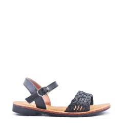 Girl's faux leather sandal