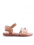 Sandale fille en simili cuir