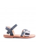 Girl's faux leather sandal