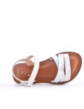 Sandale fille en simili cuir