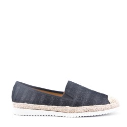 Moccasin in mixed materials for women