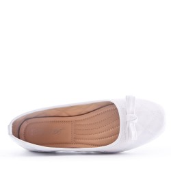 Ballerine confort en simili cuir