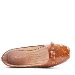Ballerine confort en simili cuir