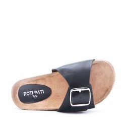 Children's faux leather slide