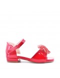 Girl's faux leather sandal