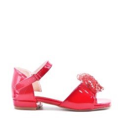 Sandale fille en simili cuir