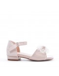 Sandale fille en simili cuir