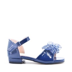 Sandale fille en simili cuir