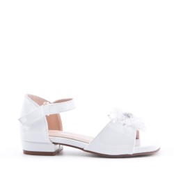 Sandale fille en simili cuir