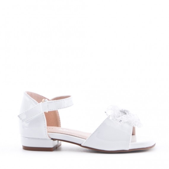 Sandale fille en simili cuir