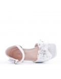 Sandale fille en simili cuir