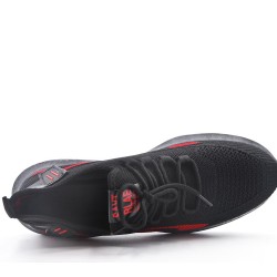 Men's textile lace-up basket