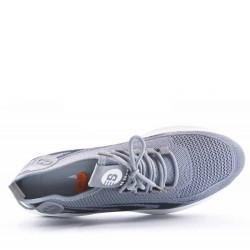 Men's textile lace-up basket