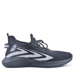 Men's textile lace-up basket