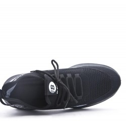 Men's textile lace-up basket