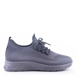 Men's textile lace-up basket