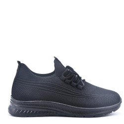 Men's textile lace-up basket