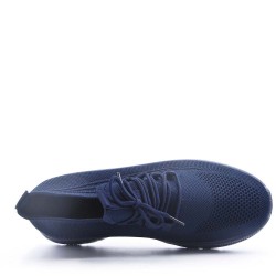 Men's textile lace-up basket