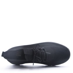 Men's textile lace-up basket