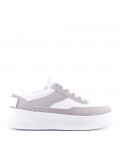 Women's faux leather sneaker