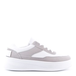 Women's faux leather sneaker