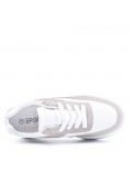 Women's faux leather sneaker